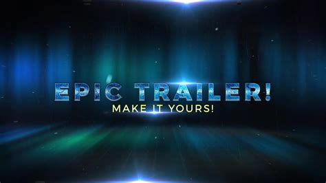 Epic Trailer After Effects Template Filtergrade