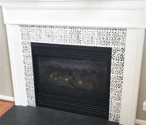 How To Stencil Your Fireplace Surround Red Wine And Sunshine In 2020