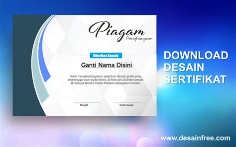 Desain Piagam Penghargaan Cdr Kataa Riset