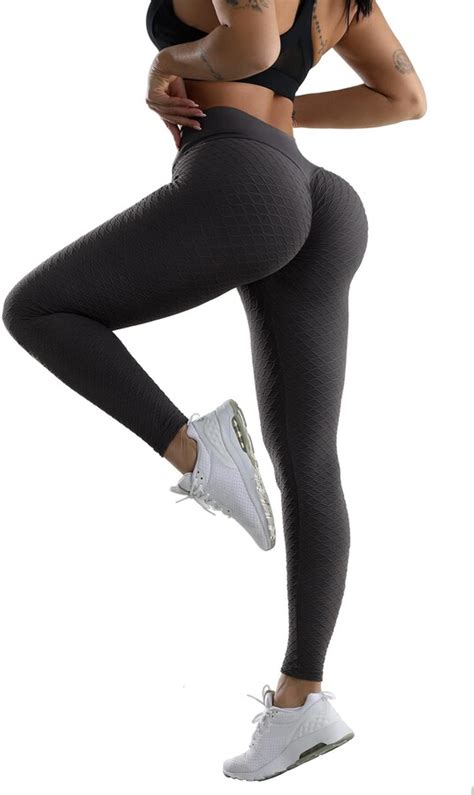 omkagi womens tik tok gym leggings scrunch butt lifting yoga pants high waisted honeycomb tights