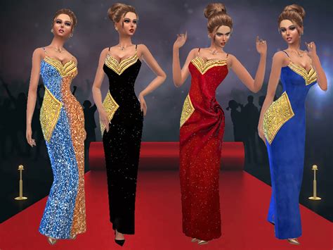 The Sims Resource The Queen Of Diamonds Dress