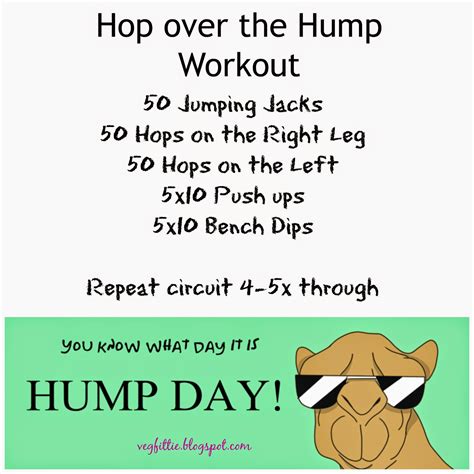 The Fit Life Hop Over The Hump Day Workout And Healthyhabitsweek3