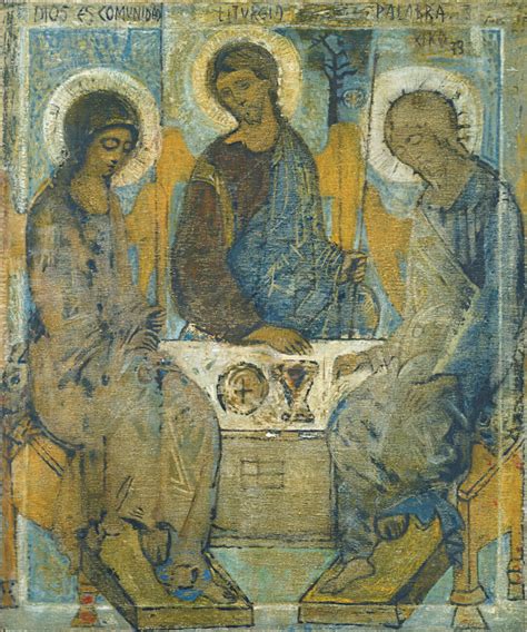 Ikona Trójca święta W Trakcie Eucharystii Andriej Rublow Jp2skleppl