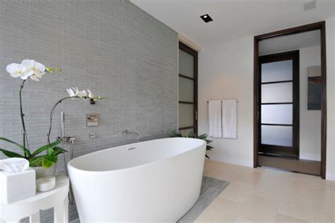 Black, white, and everything in between. Opera Glass Bathroom Feature Wall - Contemporary ...
