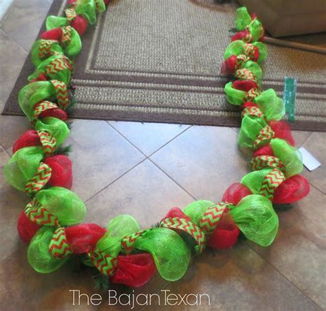 Diy Holiday Garland Using Deco Mesh Holiday Decor Series Diy