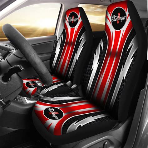 2 Front Dodge Challenger Seat Covers Red With Free Shipping My Car My
