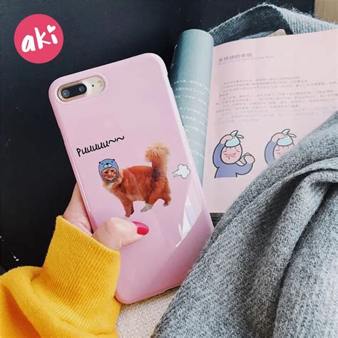 Aki Fart Cat Phone Case For Iphone X Iphone 7 8 Plus Case Funny Cute Kitty Soft Tpu Cover For