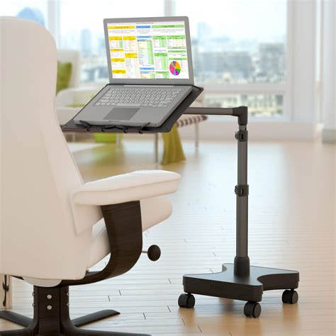 Levo G2 Rolling Laptop Workstation Stand Desk For Art Laptops Books