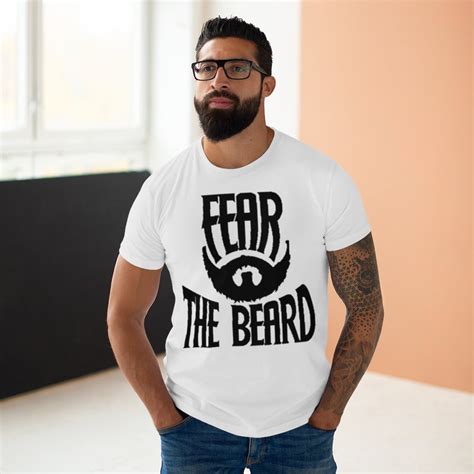 Fear The Beard Jersey Mens T Shirt Etsy