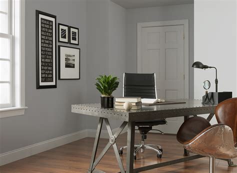 It's a warm stony color right in between true gray and beige. Granite Grey Office | Home Office Colours | Rooms By Colour | CIL.CA