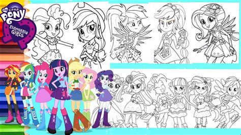 Rainbow dash is the best pony. Coloring My Little Pony Equestria Girls Compilation Mewarnai Kuda Poni Equestria Girls Youtube