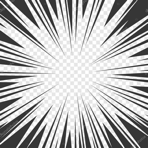 Abstract lines action lines speed lines lines. Comics Book Radial Speed Lines Effects with Transparent ...