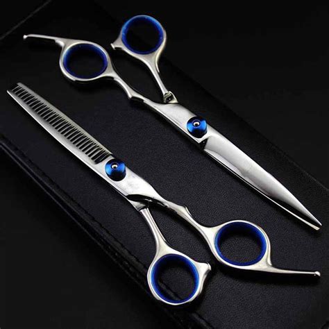 5pcsset Hair Cutting Thinning Scissors Shears Set Hairdressing