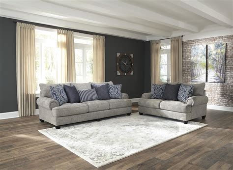 Ashley Furniture Morren 223023835 Dusk Sofa And Loveseat