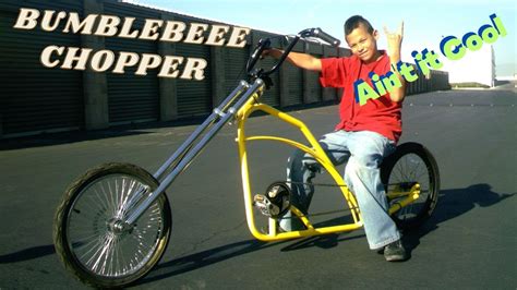 Custom Chopper Bicycle Bumblebee Landway Chopper Bicycles Youtube