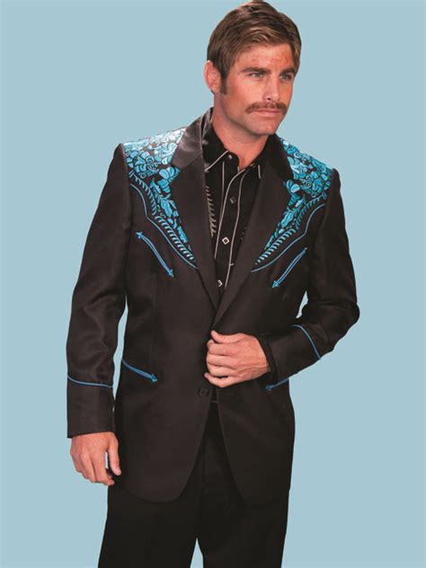From shirts and jeans, to pommel slickers and outerwear, to boots, belts, and buckles. Dress in style - Western Wear Men Blazer Jacket With ...