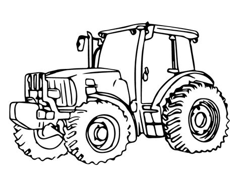Omalovánka Traktor 19 K Vytisknutí Zdarma