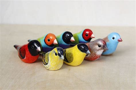 Custom Bird Figurines Pájaros Pintados Artesanía De Botella Macetas De Concreto