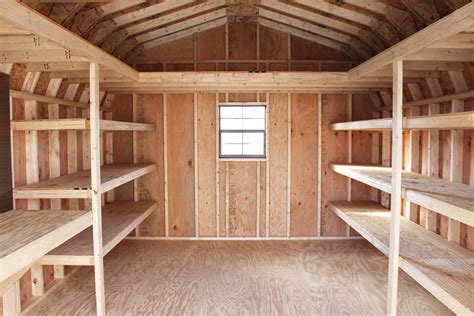 The following products and diy ideas are sure to turn your messy tool shed into an organized masterpiece! The Shelving Package | Shed shelving, Shed decor, Outdoor ...