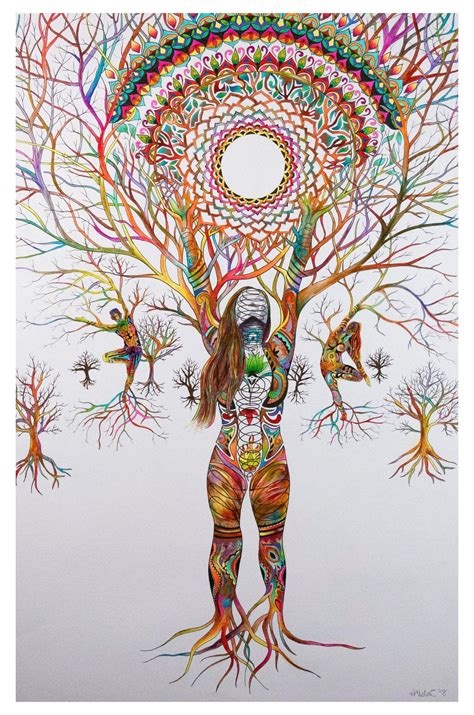 Tree Of Life Art Yoga Art Metaphysical Art Spiritual Art Prophetic