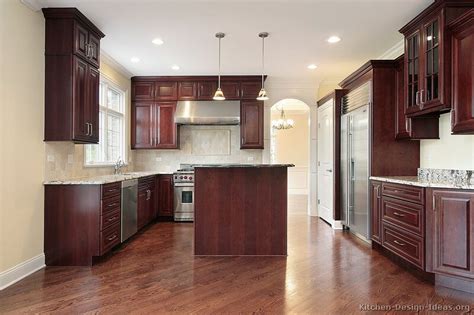Kitchen Idea Of The Day Traditional Dark Cherry Stained Kitchens