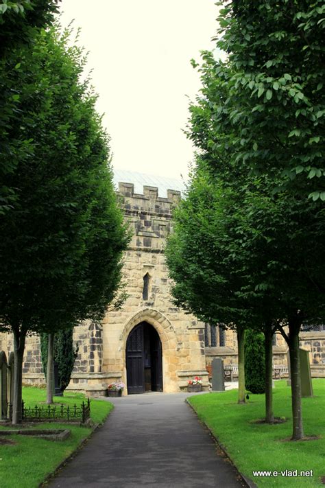 Tideswell England Tree Lined Entrance To St John The Baptist
