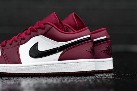 noble red highlights this air jordan 1 low