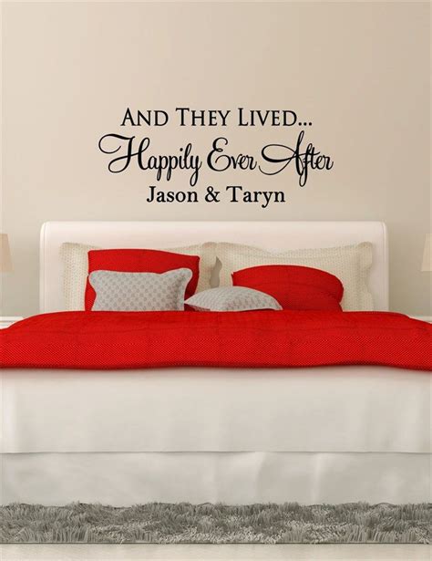 Custom Happily Ever After Vinyl Decal Home Decor Wall Art Bedroom