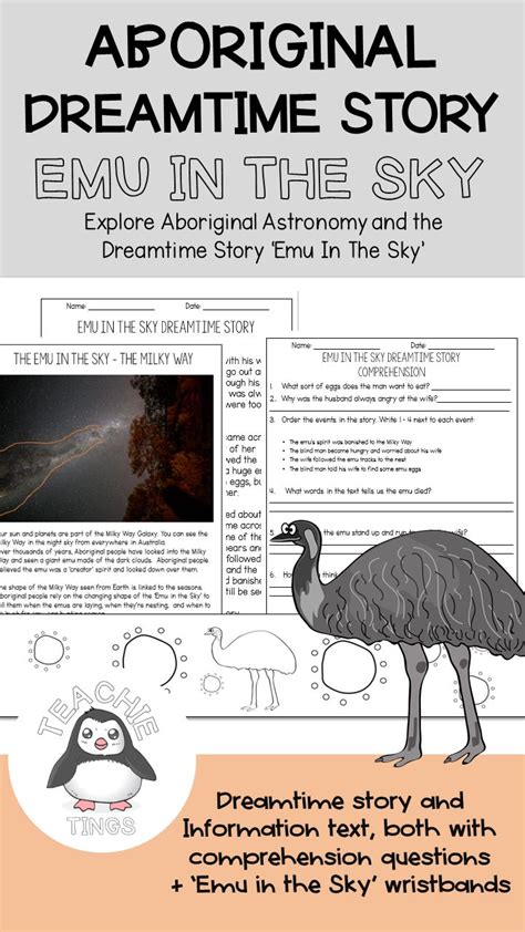The emu in the sky is a constellation defined by dark nebulae visible against the milky way background, rather than by stars. Aboriginal Astronomy - Dreamtime Story and Information ...