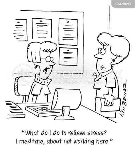 Funny Stressed Cartoon