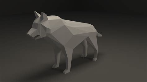 Low Poly Wolf 3d Model Cgtrader