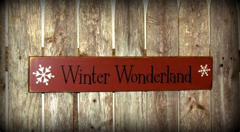 Winter Decor Wood Winter Sign Winter Wonderland Wood By Woodticks