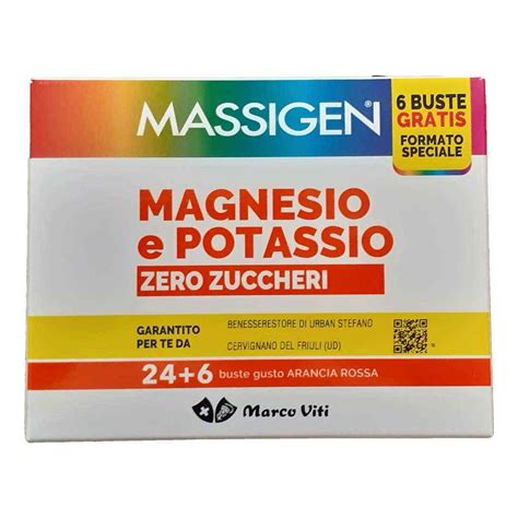 Massigen Magnesio Potassio Zero Zuccheri 30 Bustine Marco Viti