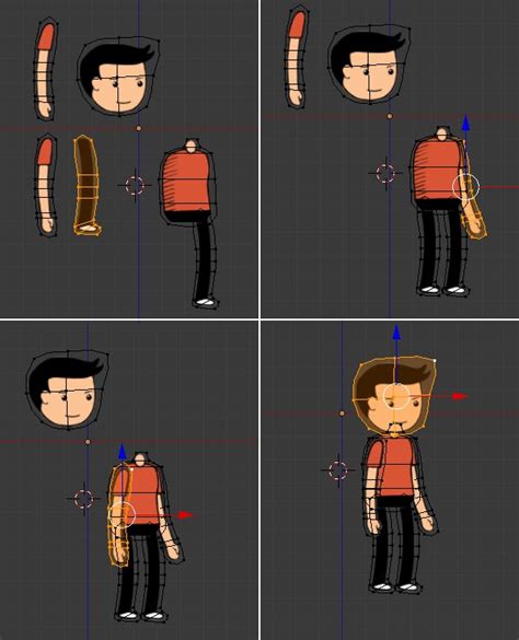 How To Rig A D Character In Blender For Cut Out Animation Or Explainer