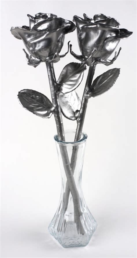 Steel Roses Real Roses Covered Stainless Steel