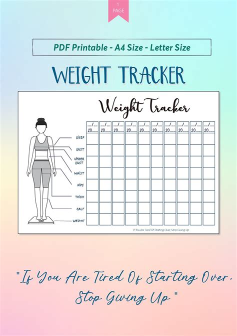 Weight Loss Tracker Template Addictionary