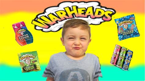 Extreme Warheads Challenge Sour Candy Challenge For Kids Candy Review