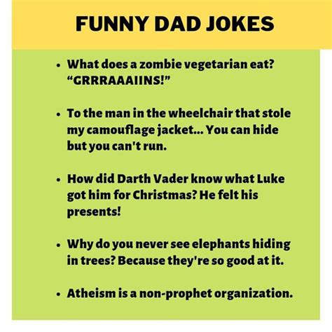 Printable Dad Jokes