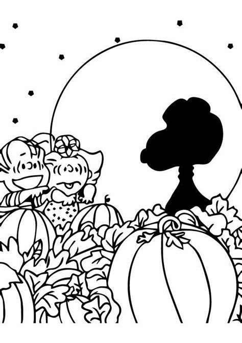 Charlie Brown Pumpkin Coloring Pages