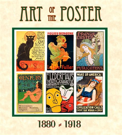 Mcad Library News Art Of The Poster 1880 1918