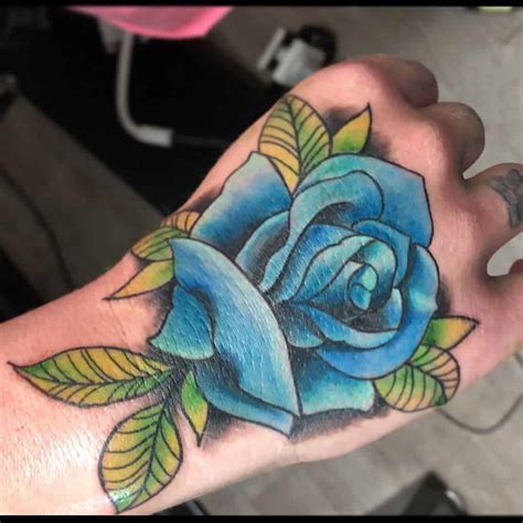 Top More Than 72 Realistic Blue Rose Tattoo Super Hot Ineteachers
