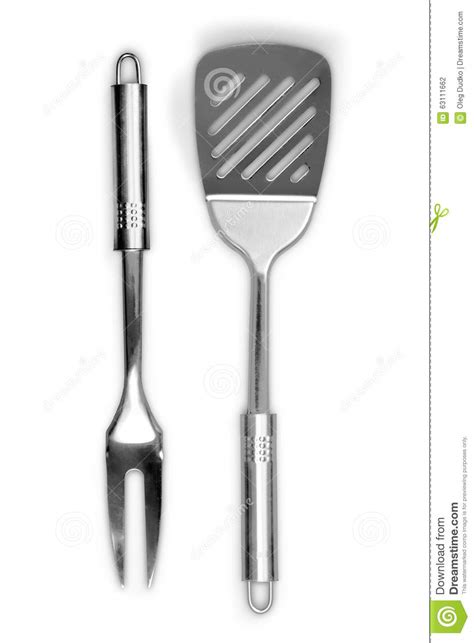 Spatula Stock Photo Image Of Fork Shot Objects Stainless 63111662