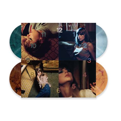 Taylor Swift Midnights Exclusive 4x Lp Colored Vinyl Clock Edition