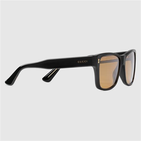 rectangular frame acetate sunglasses gucci men s square and rectangle 428289j07401165