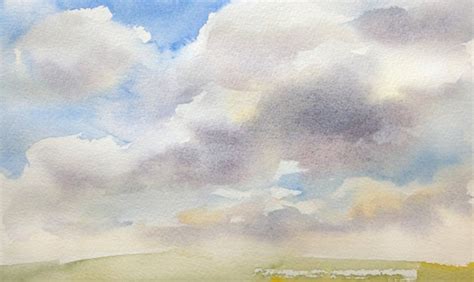 How To Paint Watercolor Clouds A Tutorial