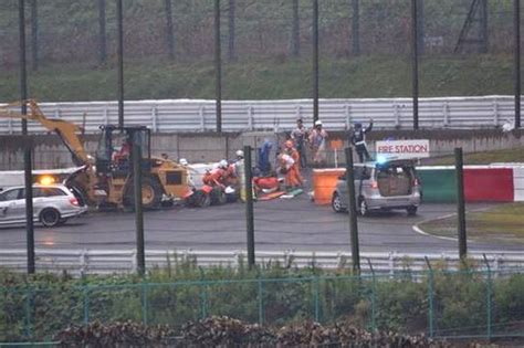 Scene Of The Accident Of Jules Bianchi At Japanese Gp