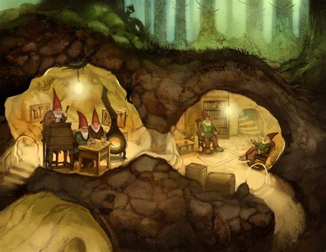 Underground Fairytale Art Gnomes Fairy Tales