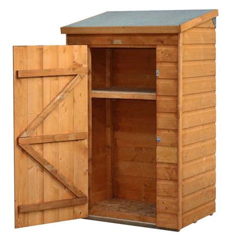 Mini Wooden Storage Shed With Shiplap Cladding Pure Garden Buildings