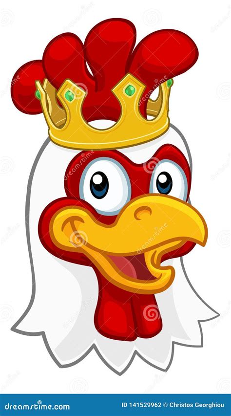 King Rooster Mascot Logo Cartoon Vector 186788871