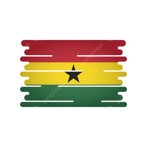 Ghana Flag Clipart Transparent Background Ghana Flag Png Vector Design